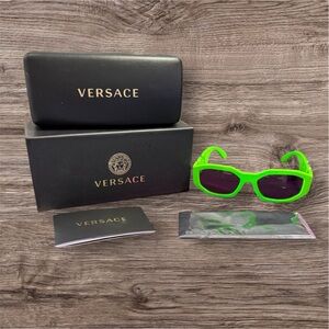 Versace Sunglasses With Case & Box